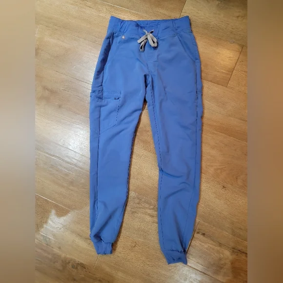 Figs Ceil Blue Zamora™ - Tall Jogger Scrub Pants - XS - Tall - Picture 3 of 5